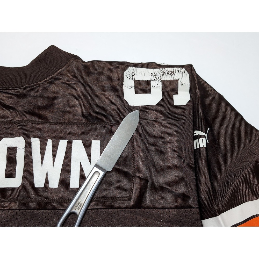 Vintage PUMA Cleveland Browns Courtney Brown‎ NFL Football Jersey 92 ~  XL - Picture 4 of 12